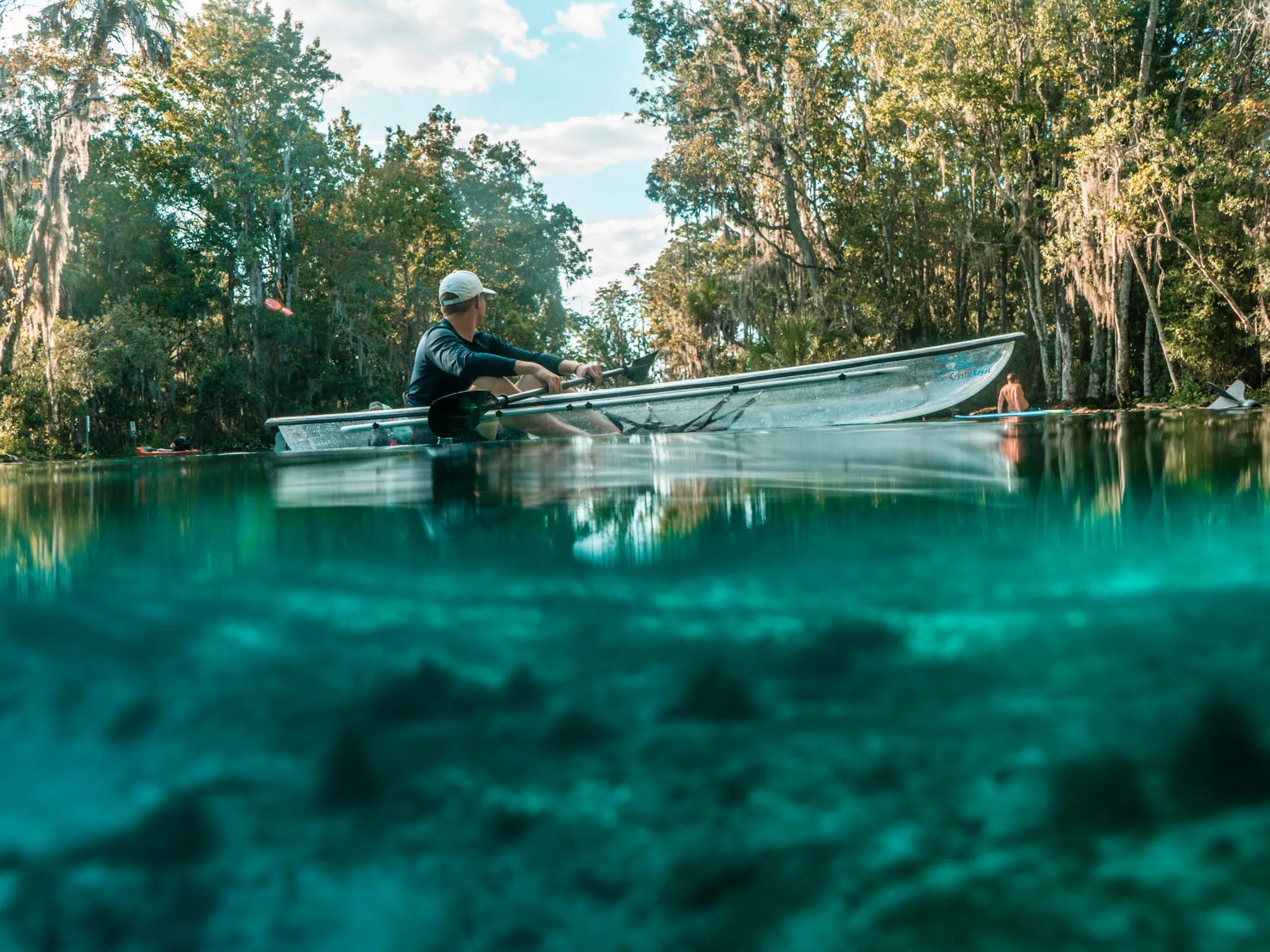 a small boat in a body of water